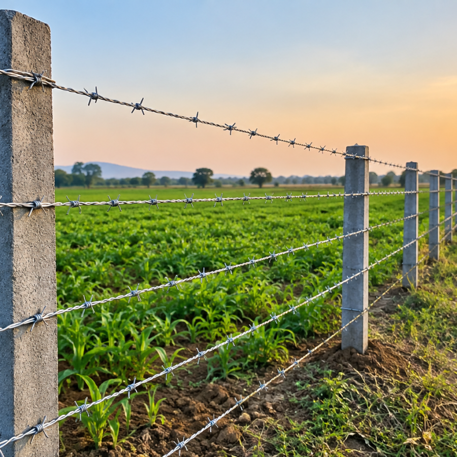 Barbed Wire Fencing