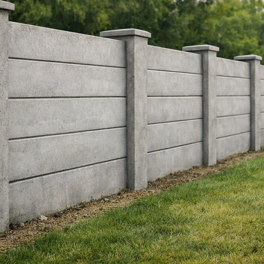 Precast wall fencing