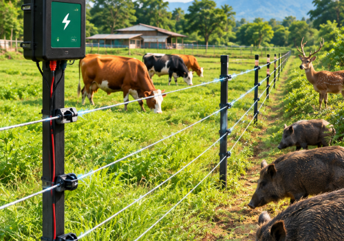 Solar Electric Fence Protecting Pasture